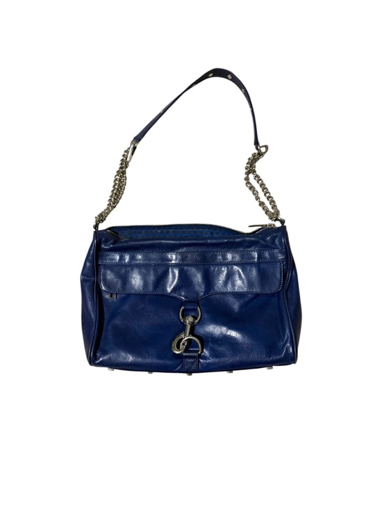 Rebecca Minkoff Handbags - Rebecca Minkoff Dark Blue Leather MAC Crossbody Shoulder Bag Chain Strap